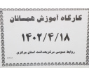 کارگاه آموزش همسانان برگزار شد.