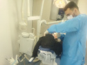 استقرار کلینیک سیار دندانپزشکی معاونت بهداشت استان در اردوی جهادی شهرستان خمین