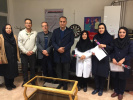 بازدید دکتر نظری و رئیس مرکز بهداشت استان مرکزی بمناسبت هفته ملی اطلاع رسانی هفته ایدز از کلینیک مثلثی ، ۱۲ آذر ماه