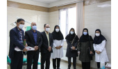 تقدیر و تشکر از دکتر عظیمی دندانپزشک مرکز خدمات جامع سلامت مالک آباد، ۲۳ فروردین ماه