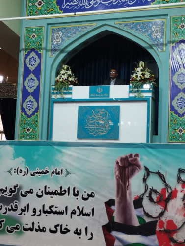 سخنرانی معاون بهداشت دانشگاه علوم پزشکی اراک به مناسبت پویش ملی سلامت در مصلی